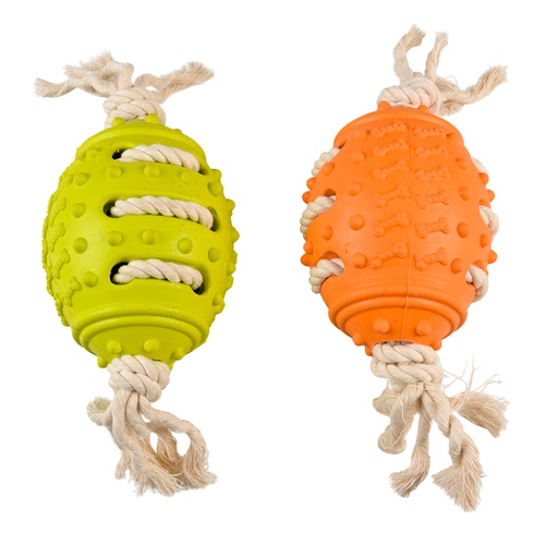 [13518] Eco Gummi Rugbyball Bambus/Reis - Baumwolle [gemischte farben (Multi)]