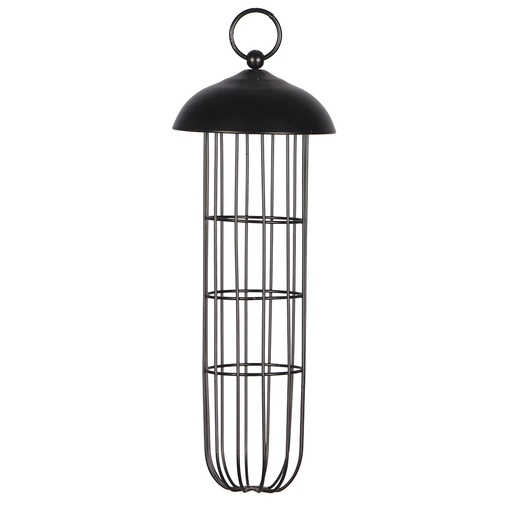 [13546] Gartenvögel Futterspender Metallgitter [schwarz (Schwarz)]
