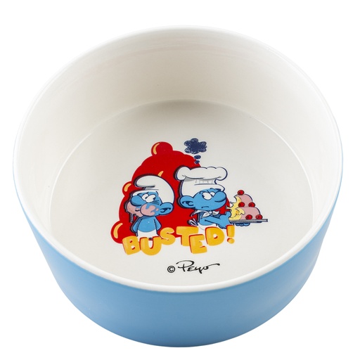[13569] Schtroumpfs Cuisinier mangeoire [blanc/bleu (Blanc)]
