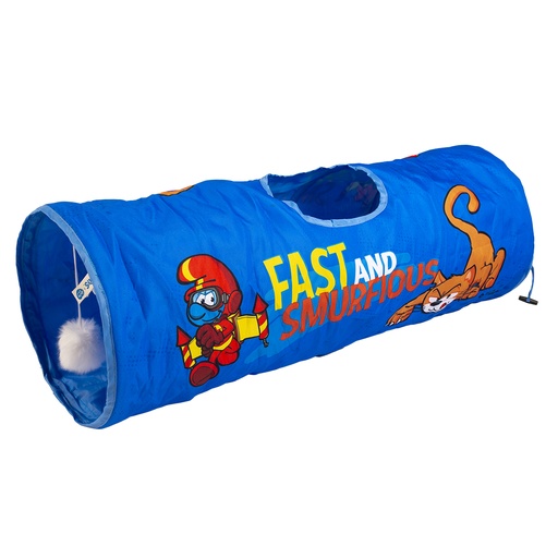 [13593] Jetpack Schtroumpfs tunnel pour chat [bleu (Bleu)]