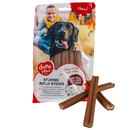 [13641] chew! Stuffed bully sticks [brown (Brown)]