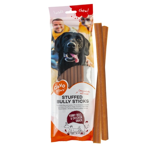 [13644] chew! Stuffed bully sticks [brown (Brown)]