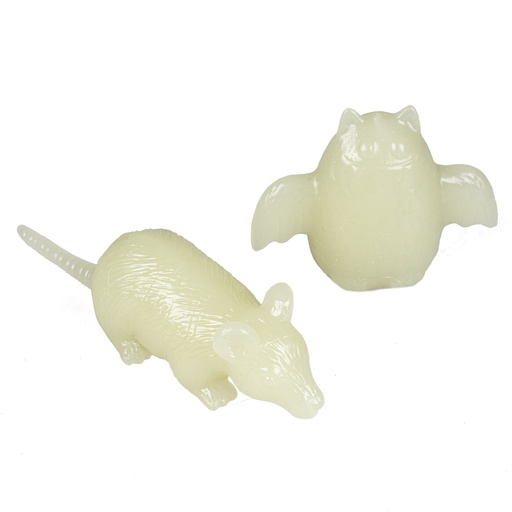 [13648] TPR glow in dark vleermuis & rat