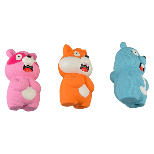 [13654] Latex surprised fox/bear/beaver [mixed colors (Multi)]