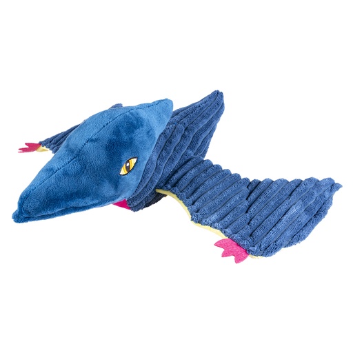 [13807] Peluche dino Pteranodon corduroy [bleu (Bleu)]