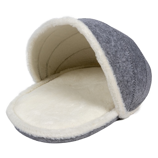[13998] Katzenhaus Schuh John [grau/weiß (Grau)]