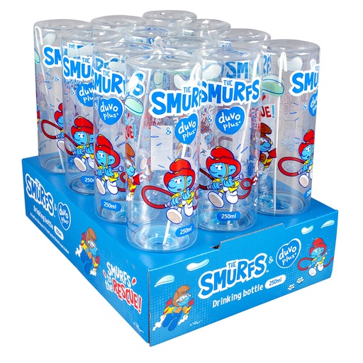 [14009] Drinking Bottle Fire Brigade Smurfs [transparent (Transparent)]