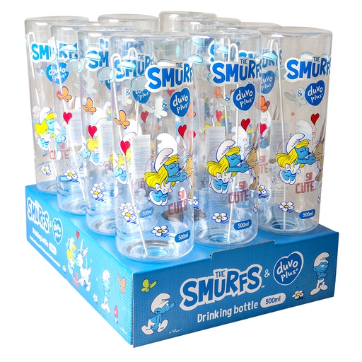 [14010] Drinking Bottle Smurfette [transparent (Transparent)]