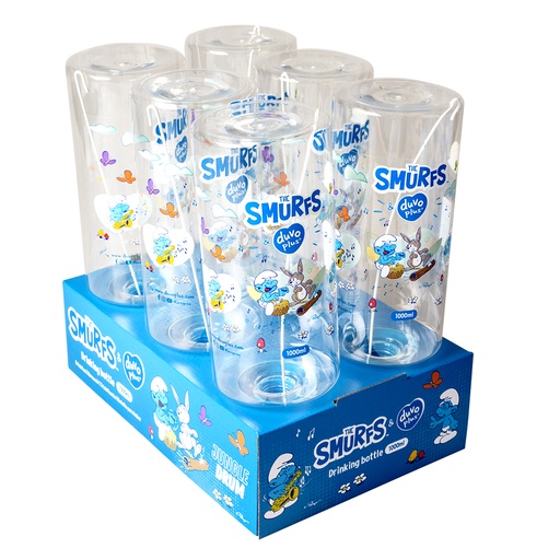 [14011] Drinkfles muzieksmurf [transparant (Transparant)]