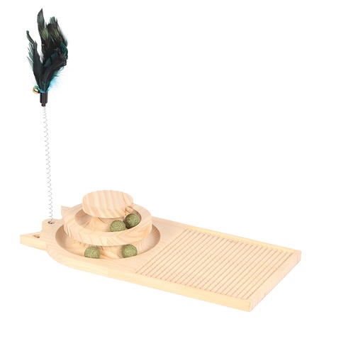 [14108] Play ’n scratch cat toy [marron (Marron)]