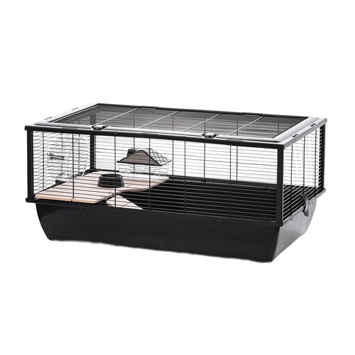 [14289] Habitat pour rongeurs Black Bob [noir (Noir)]