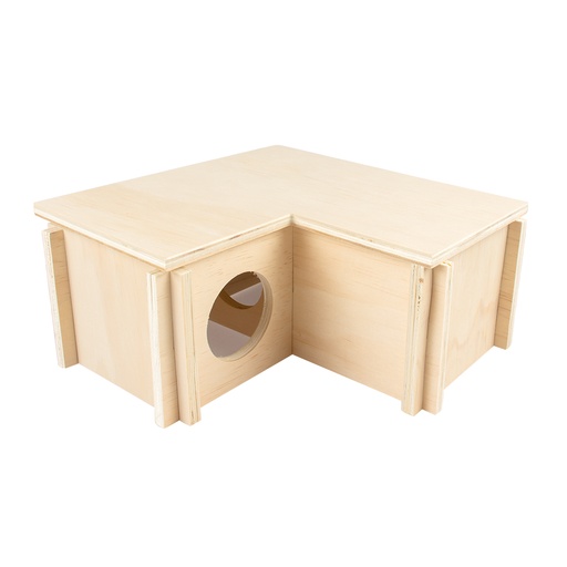 [14347] Nagetier Holz L-Bungalow [honig gold (Holz)]