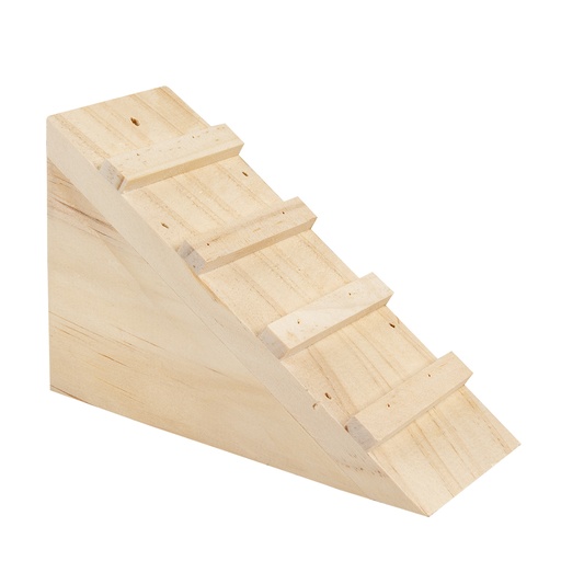 [14348] Houten trap [houtkleurig (Hout)]