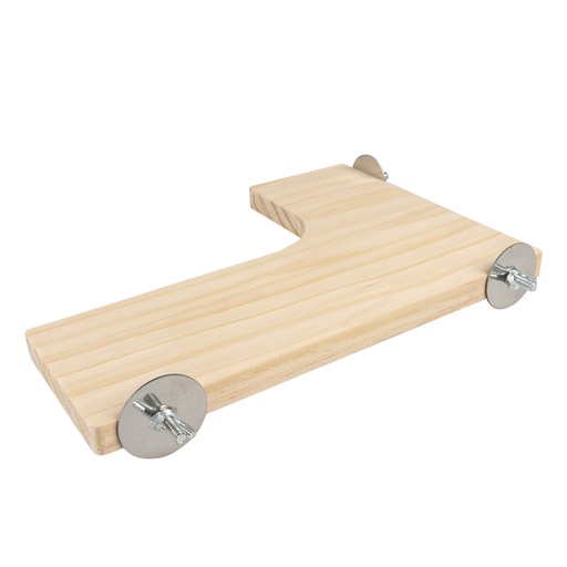 [14351] Houten L-platform [houtkleurig (Hout)]