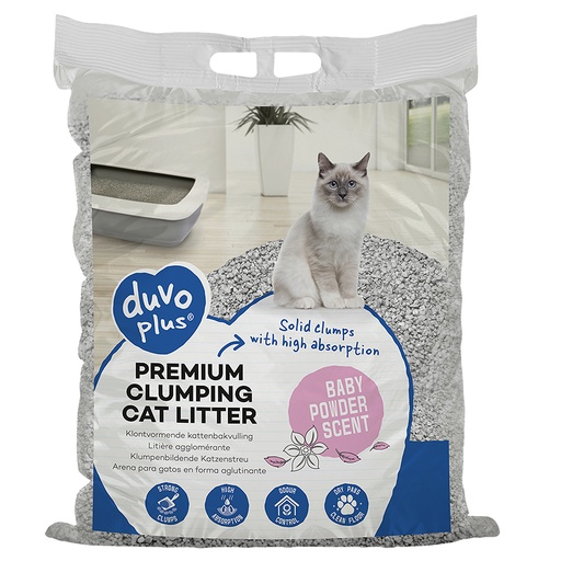 [14390] Premium clumping cat litter baby powder scent