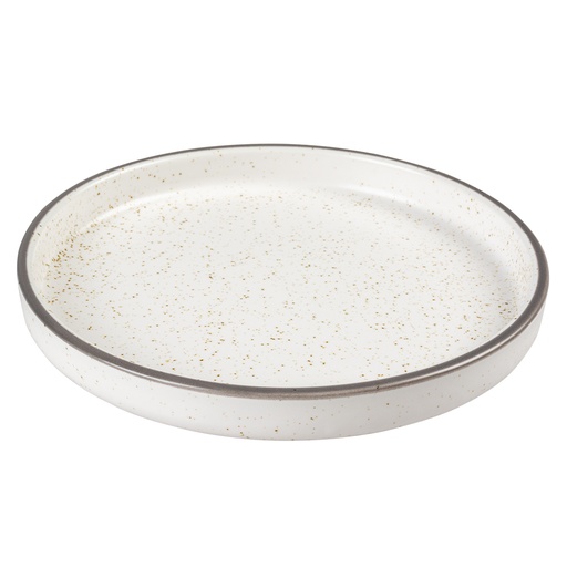 [14408] Assiette Stone Speckle [blanc (Blanc)]