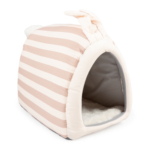 [14418] Striped rabbit house plush [multicolored (Multi)]