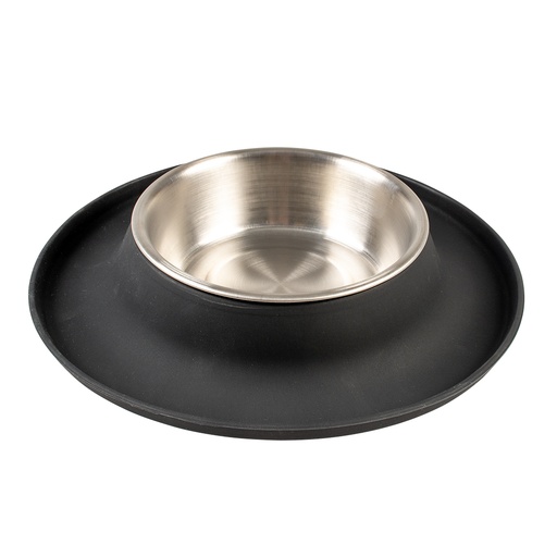 [14439] Eetkom anti-mors silicone [zwart (Zwart)]